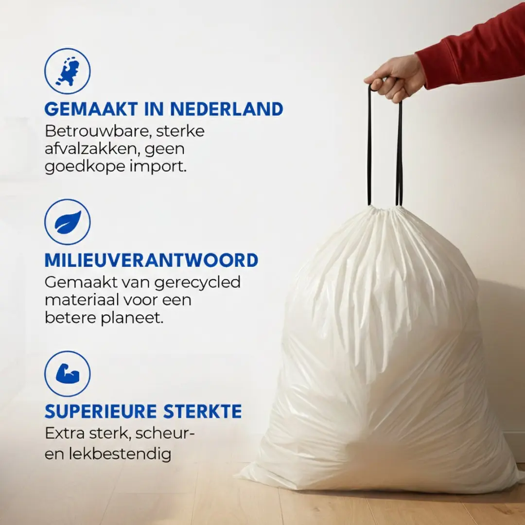 Simple Vuilniszakken 10-12L - 200 Stuks (10x20) - o.a. Brabantia
