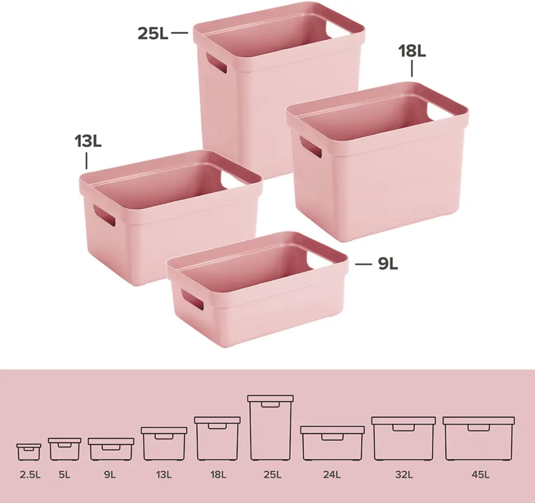 Sunware Sigma Home Opbergbox 18L - Roze - afbeelding 5 van 6