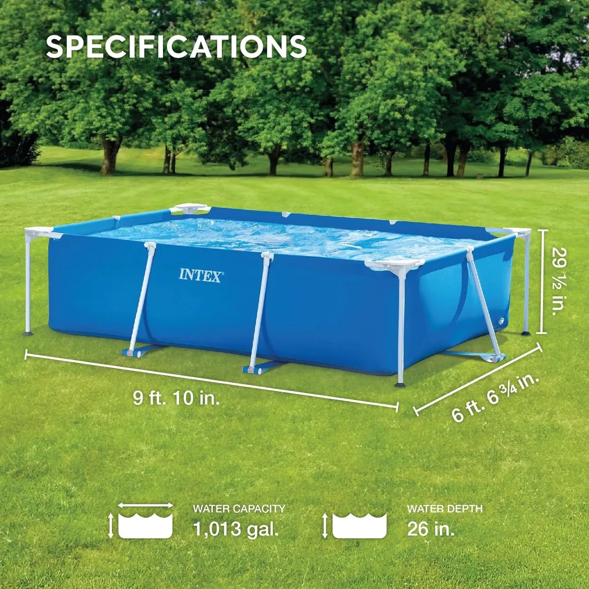 Intex 28272NP Metal Frame Zwembad 300x200cm - Blauw