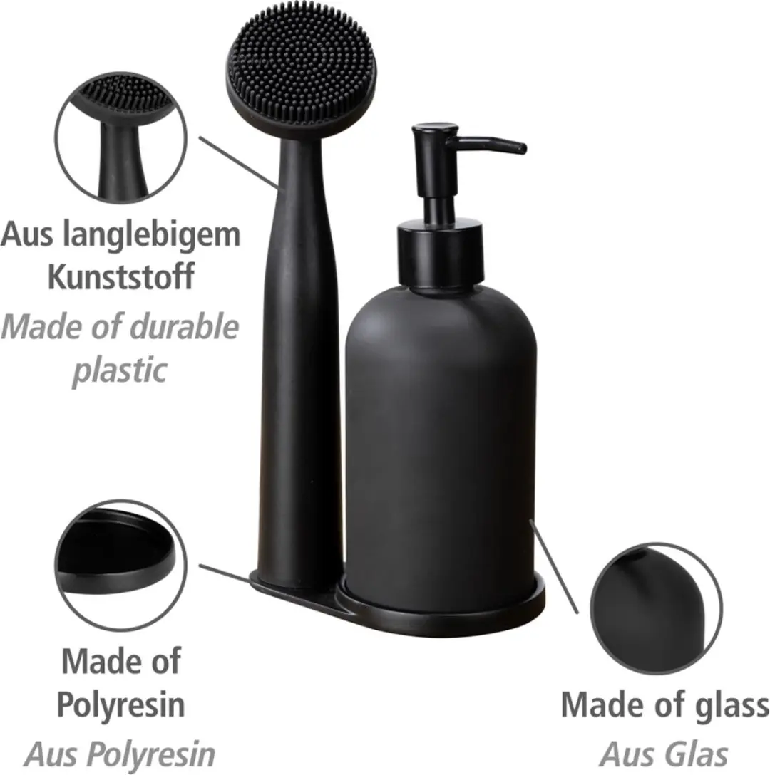 Wenko Afwasset 400ml - Zwart - afbeelding 4 van 6