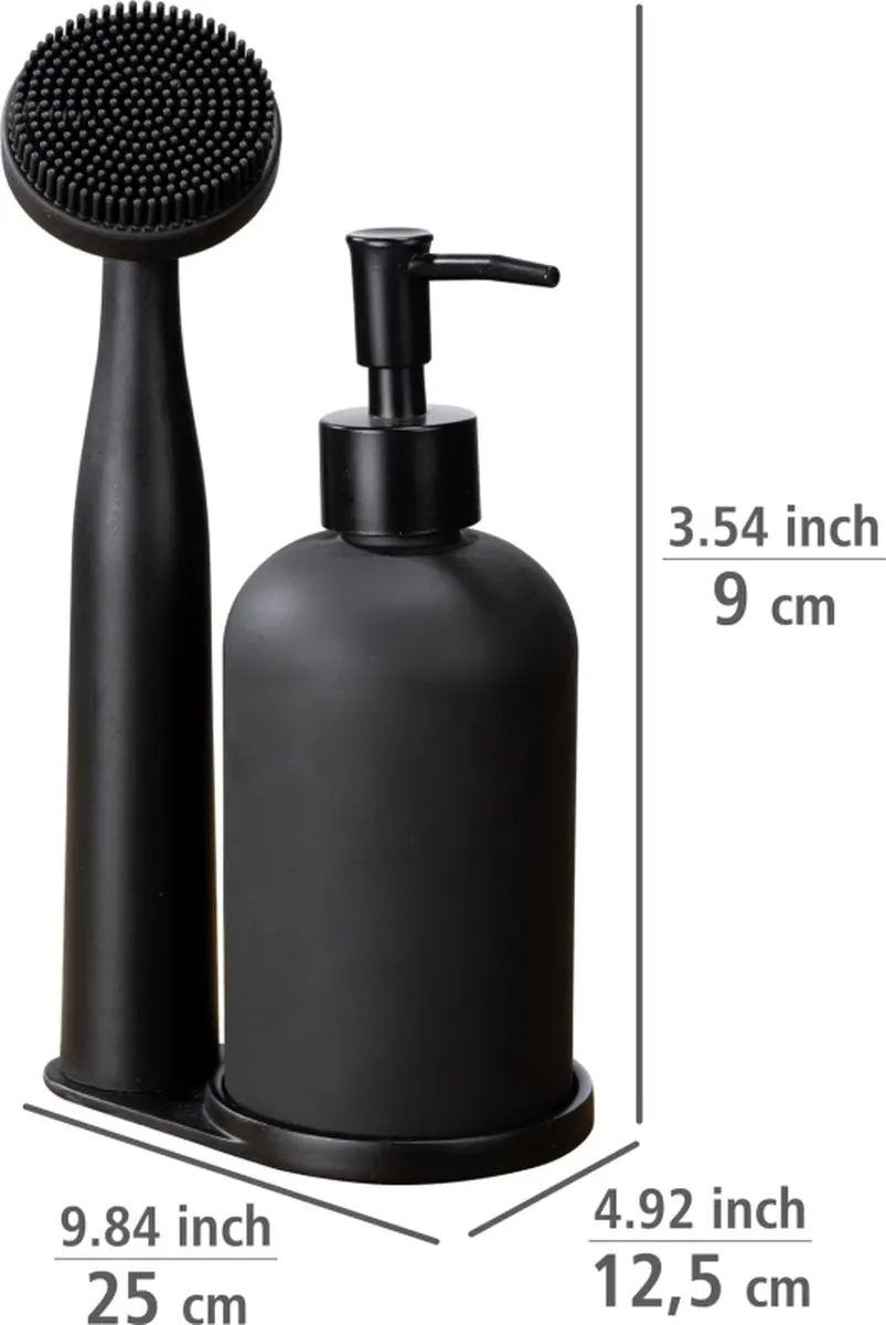 Wenko Afwasset 400ml - Zwart - afbeelding 5 van 6