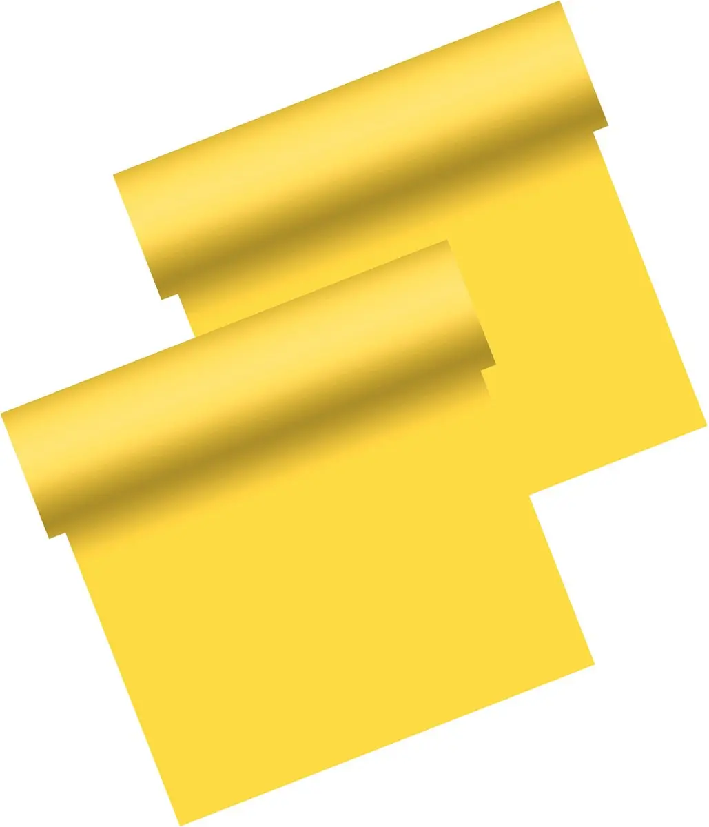 Duni Tafelloper Geel 480x40cm - 2 Stuks