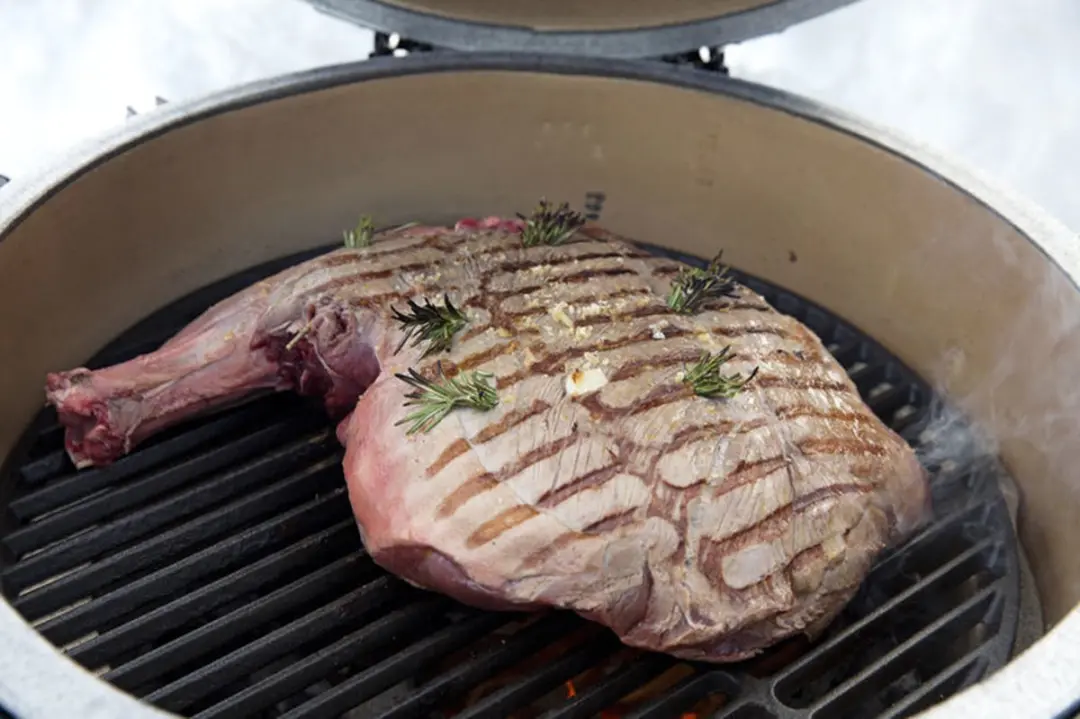 Big Green Egg Gietijzeren Rooster Medium - Zwart