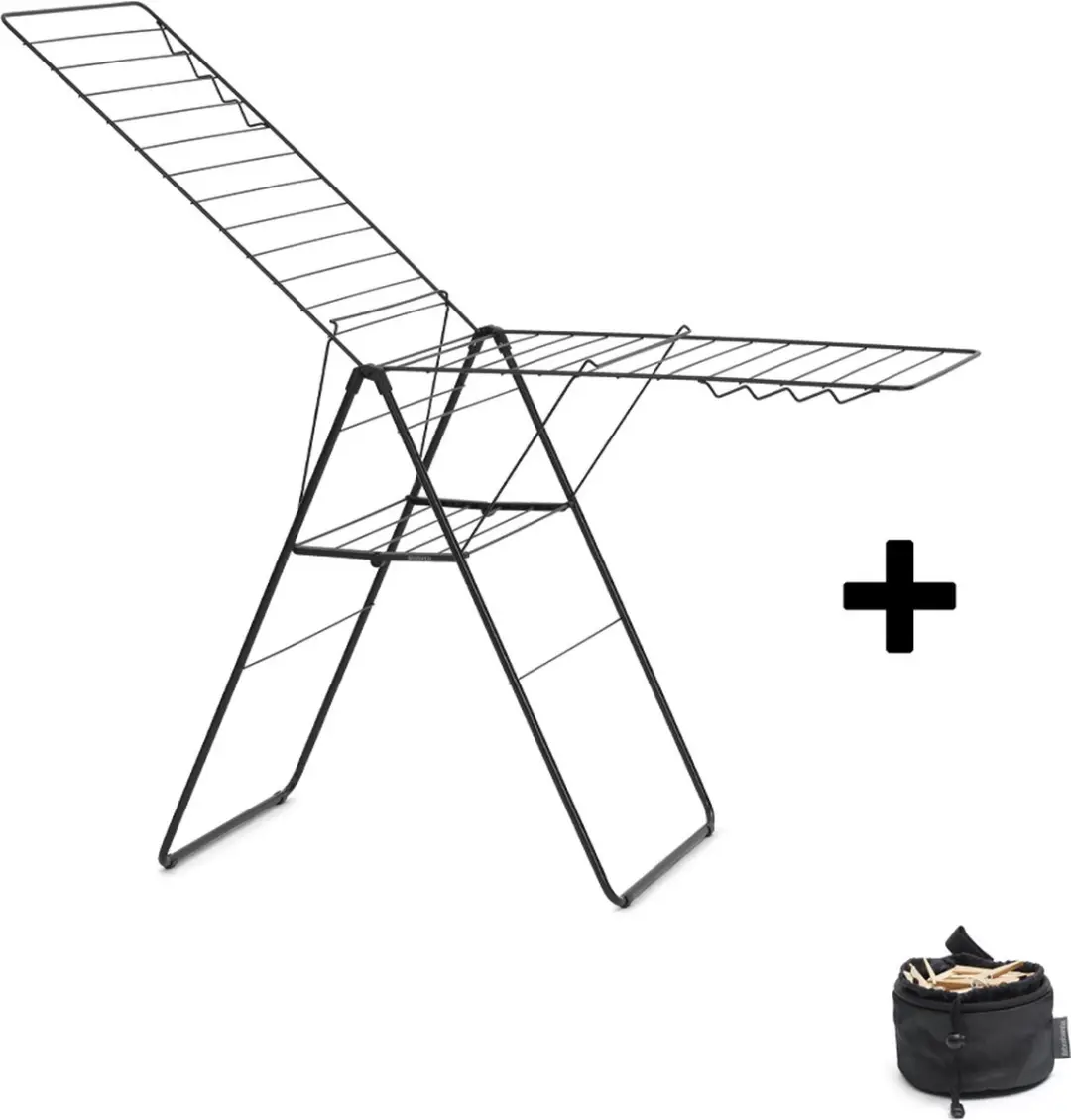 Brabantia HangOn Droogrek 25m Matt Black