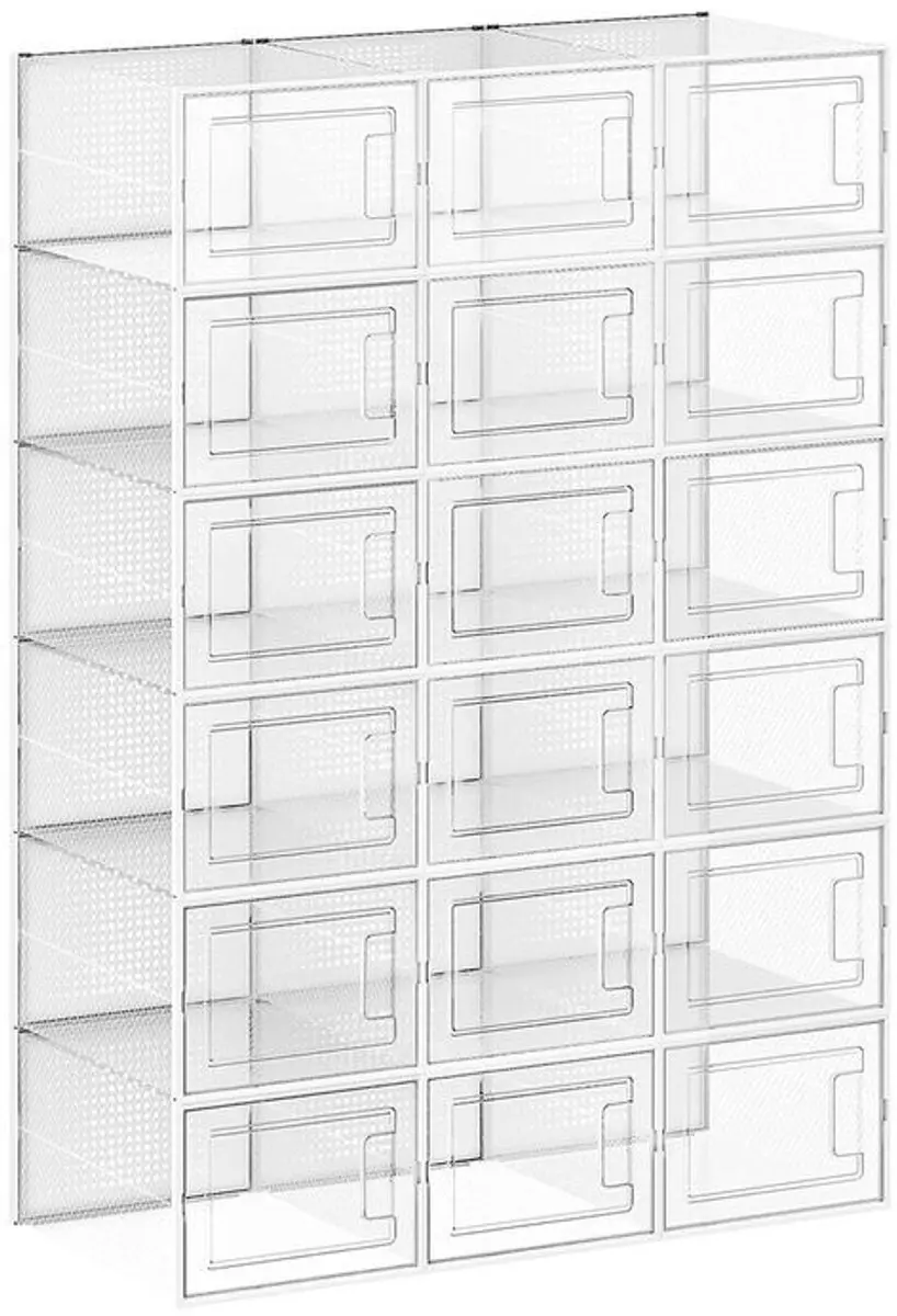 Songmics Opvouwbare Schoenendozen 18 Stuks