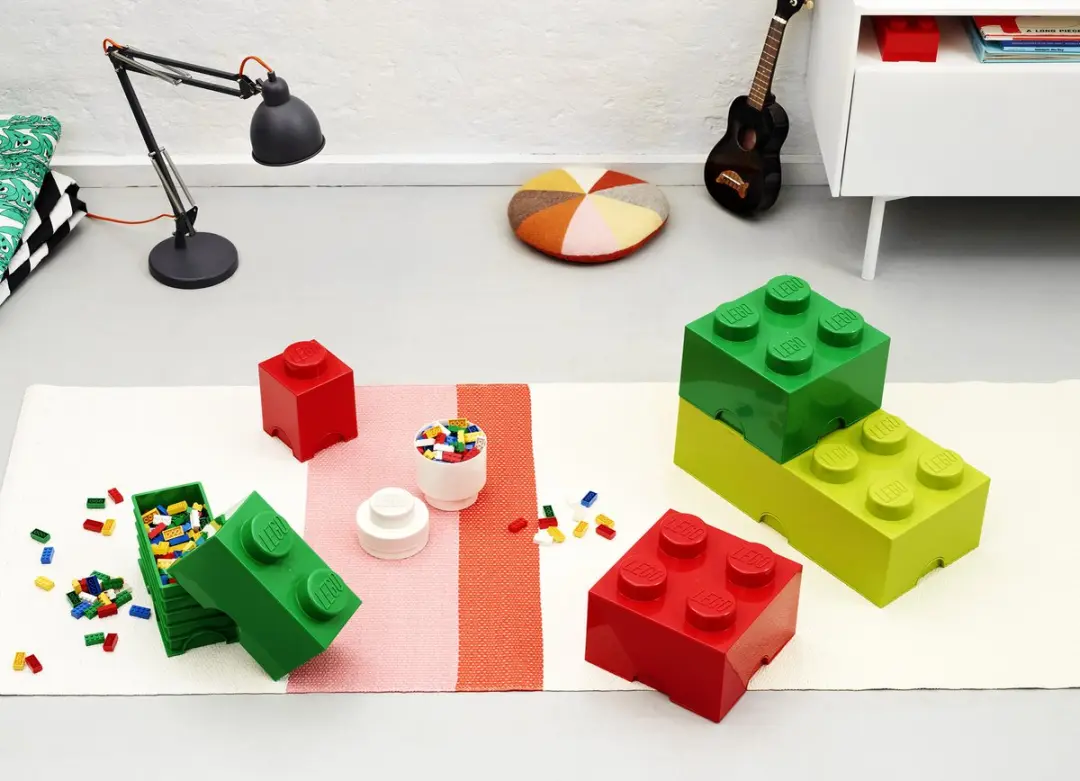 LEGO Brick 4 Opbergbox - 6L Groen - afbeelding 4 van 6