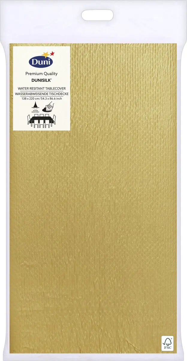 Duni Tafellaken Goud 138x220cm