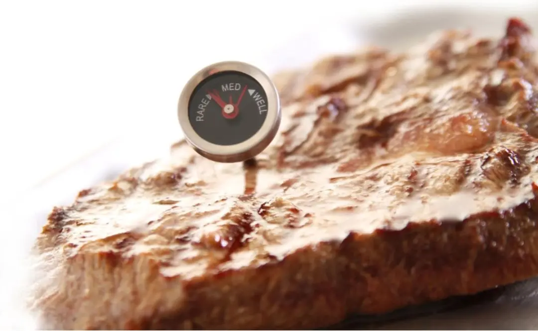 Hendi Set van 4 Steakthermometers - Roodmediumdoorbakken - Roestvast Staal