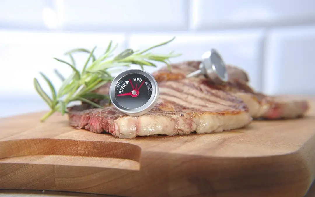 Hendi Set van 4 Steakthermometers - Roodmediumdoorbakken - Roestvast Staal