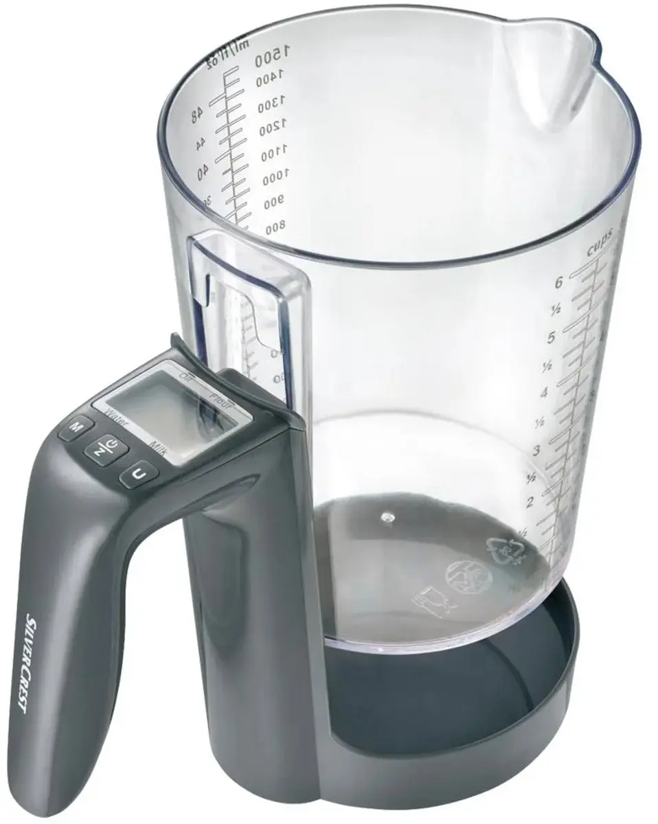 SILVERCREST Digitale Maatbeker 1,5L - Grijs/Transparant