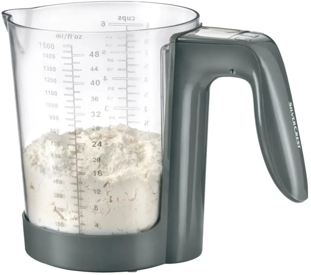 SILVERCREST Digitale Maatbeker 1,5L - Grijs/Transparant