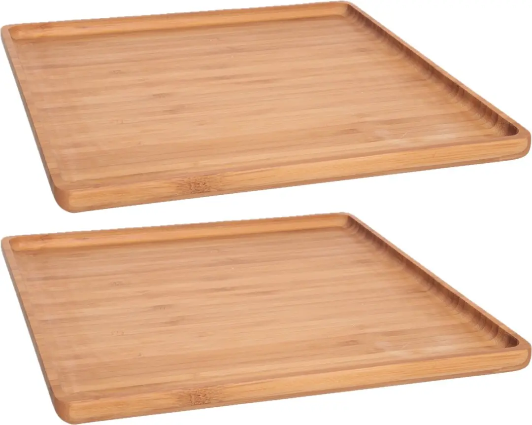 Cosy&Trendy Bamboe Serveerplank 26x26cm - Set van 2