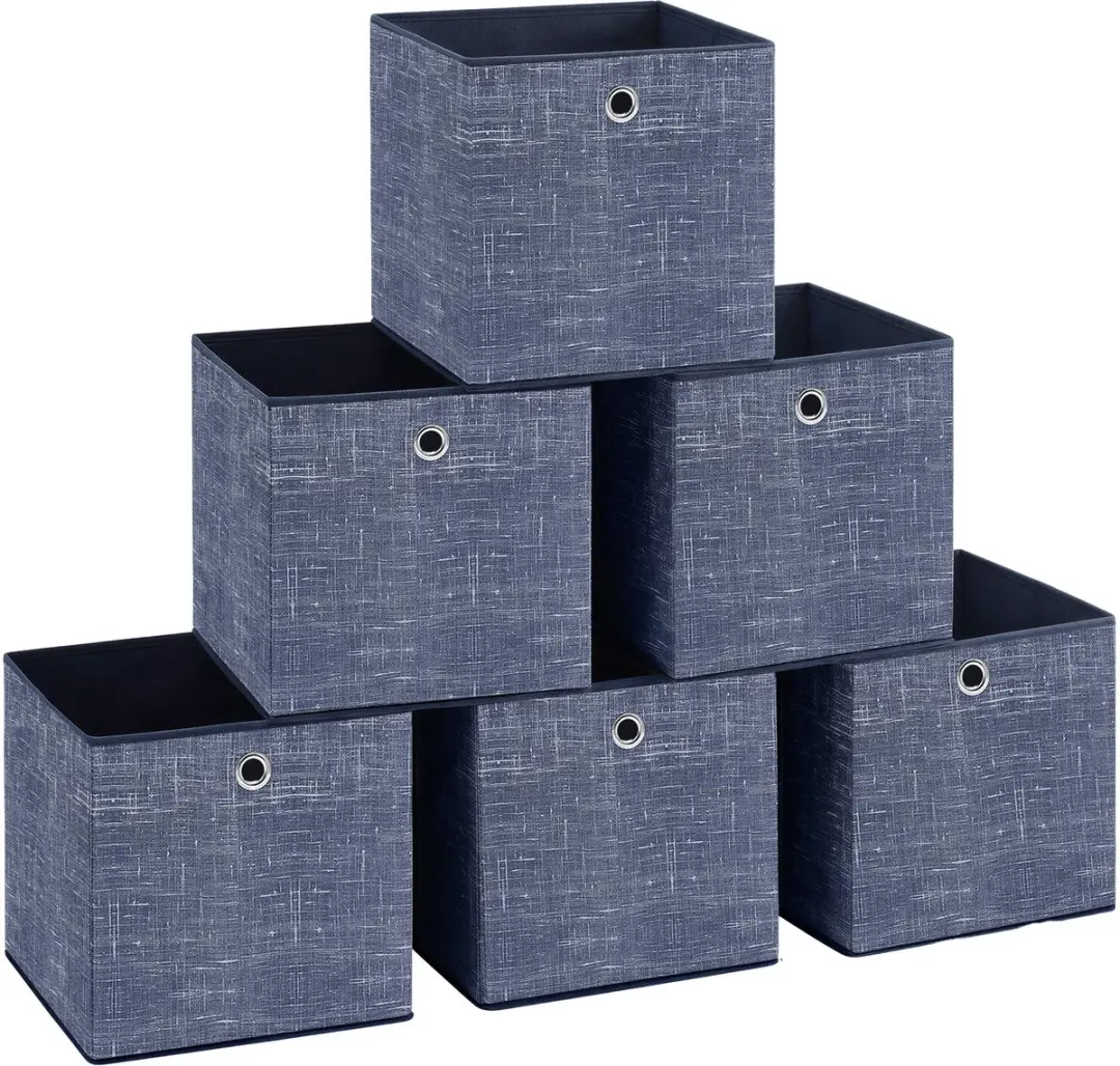 Songmics Opbergbox Mistblauw - 6 Stuks 27L