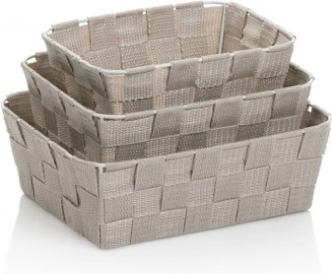 Kela Alvaro Mand Set - 3 Stuks - Zilvergrijs