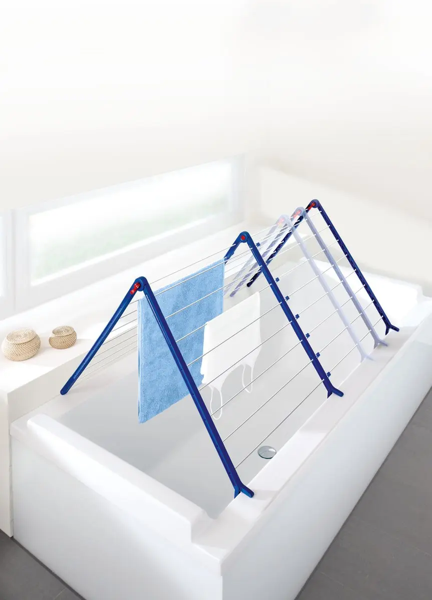 Leifheit Pegasus Badkuipdroger Duo - 9,6-18,9m - Wit/Blauw