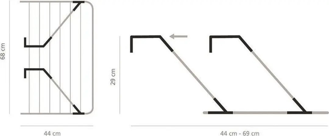 Brabantia Hangend Droogrek 4.5m - Wit