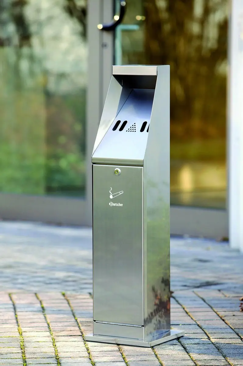 Bartscher Staande Asbak RVS 5.5L - Zilver