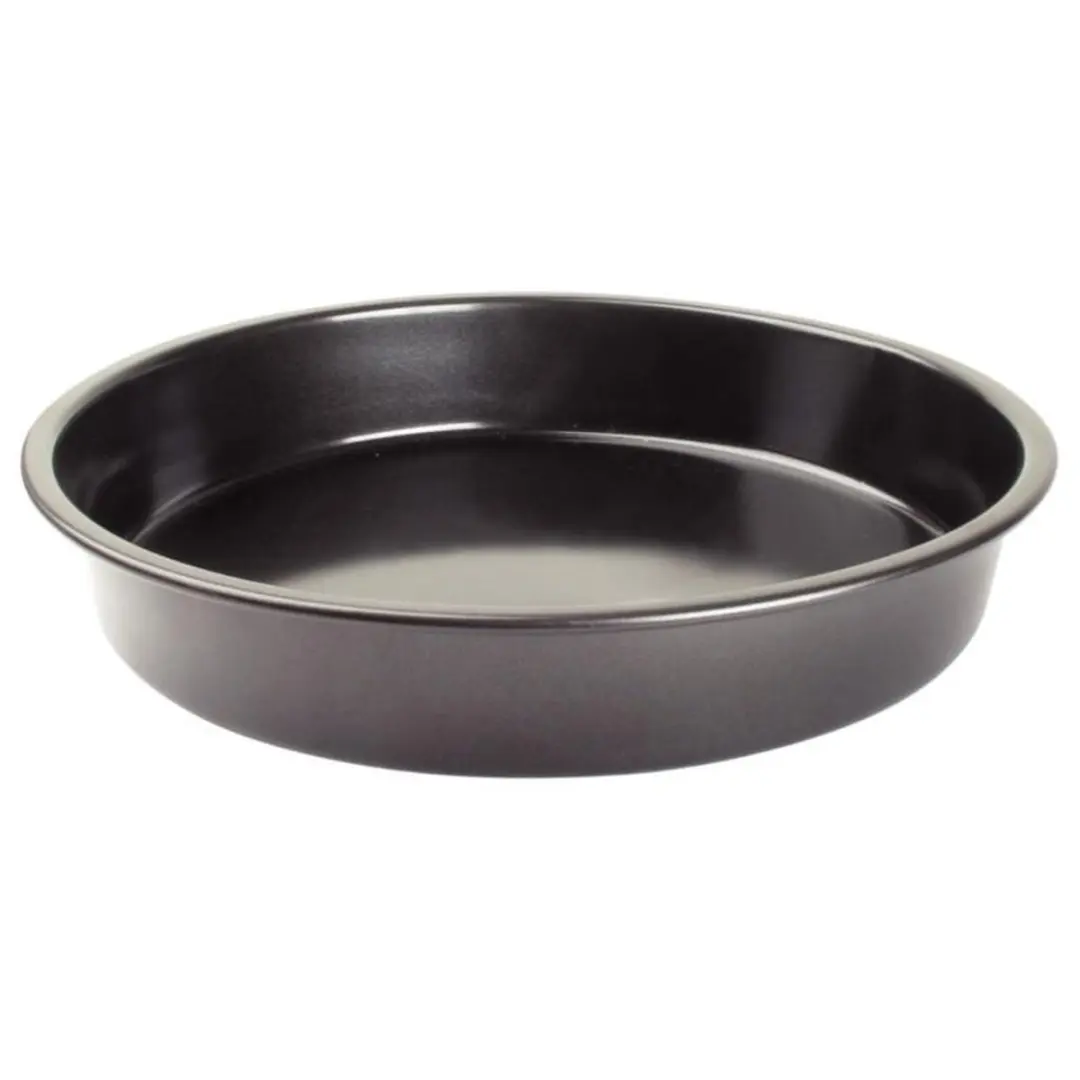 Vogue Diepe Anti-Kleef Cakevorm 20cm - Zwart