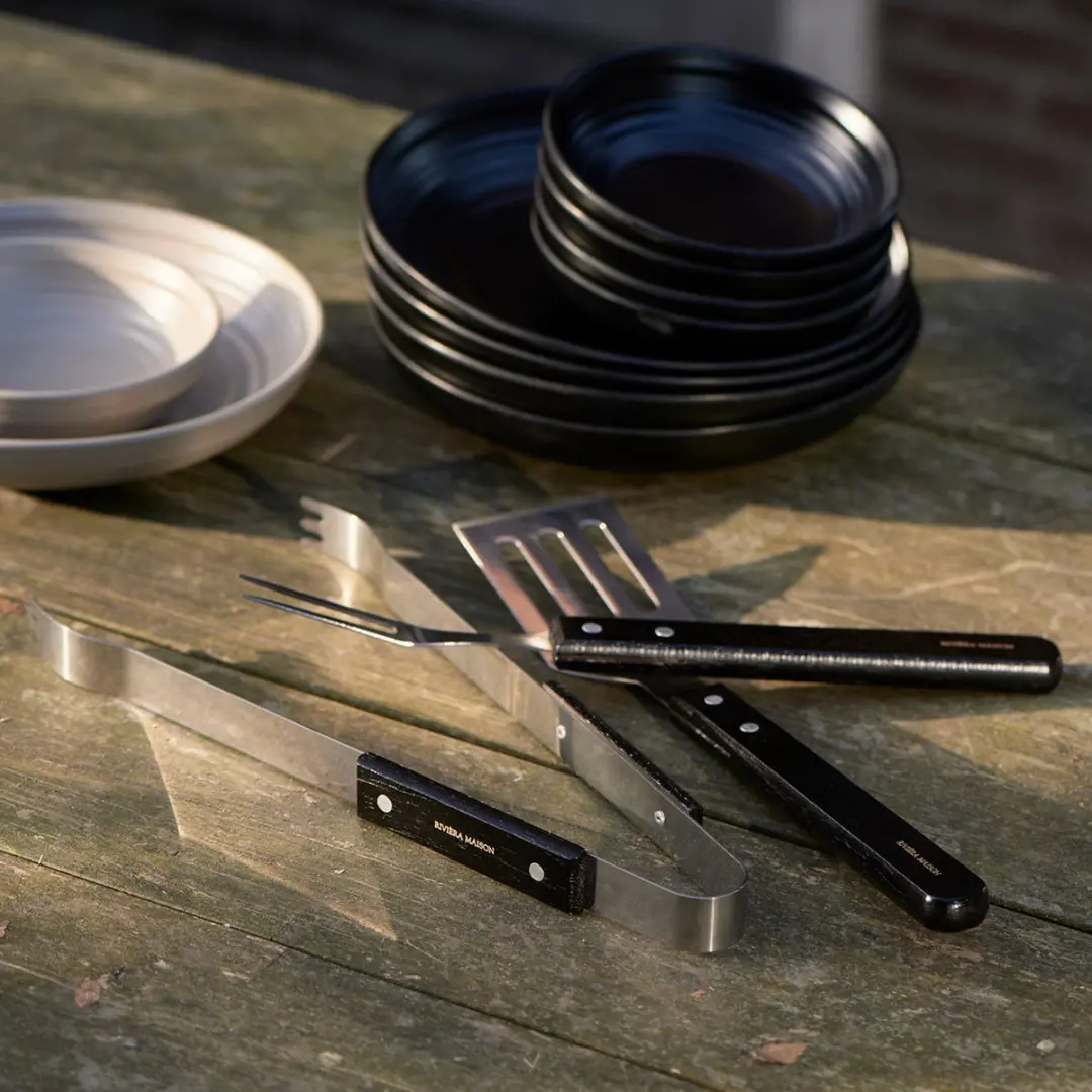 Riviera Maison Urban Lodge BBQ Tools - Zilver