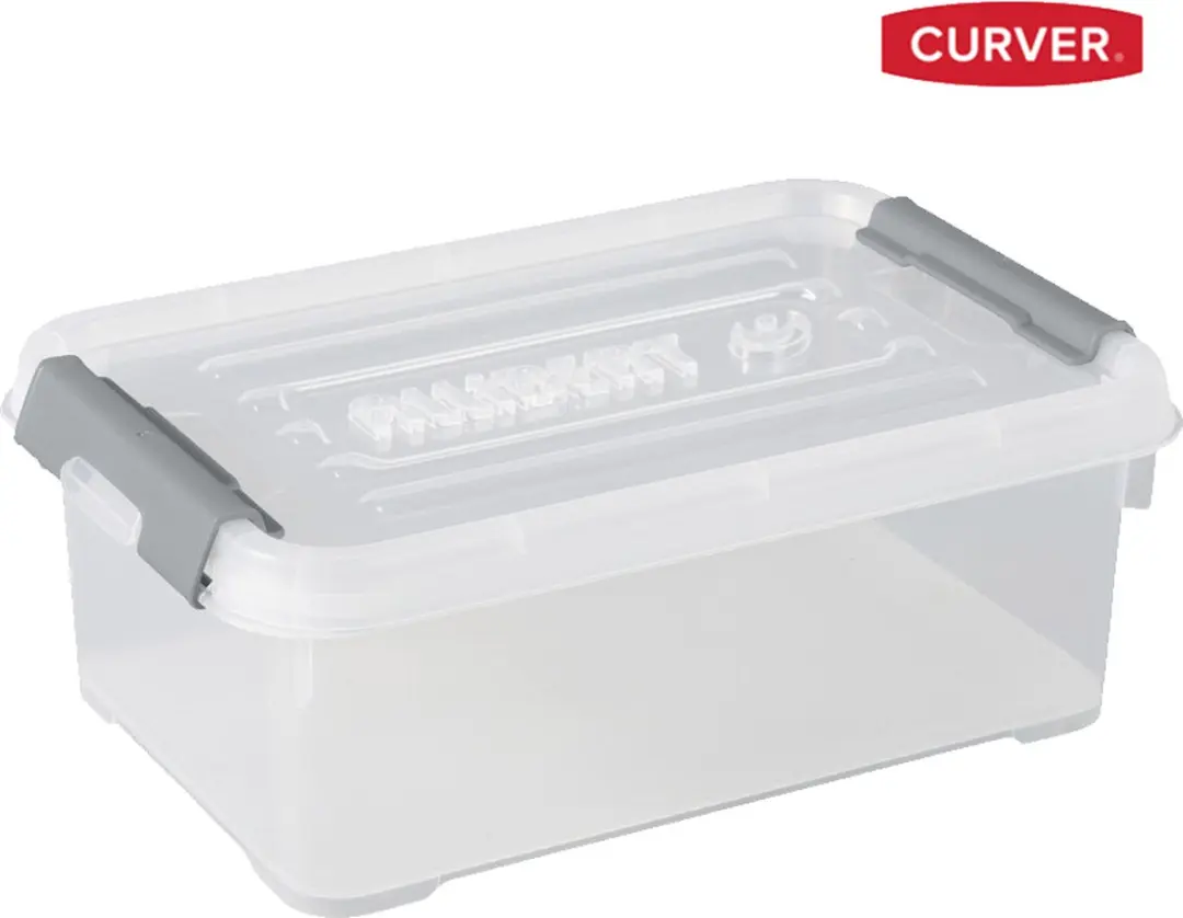 Curver Handy+ Opbergboxen 4L - 5 Stuks Transparant