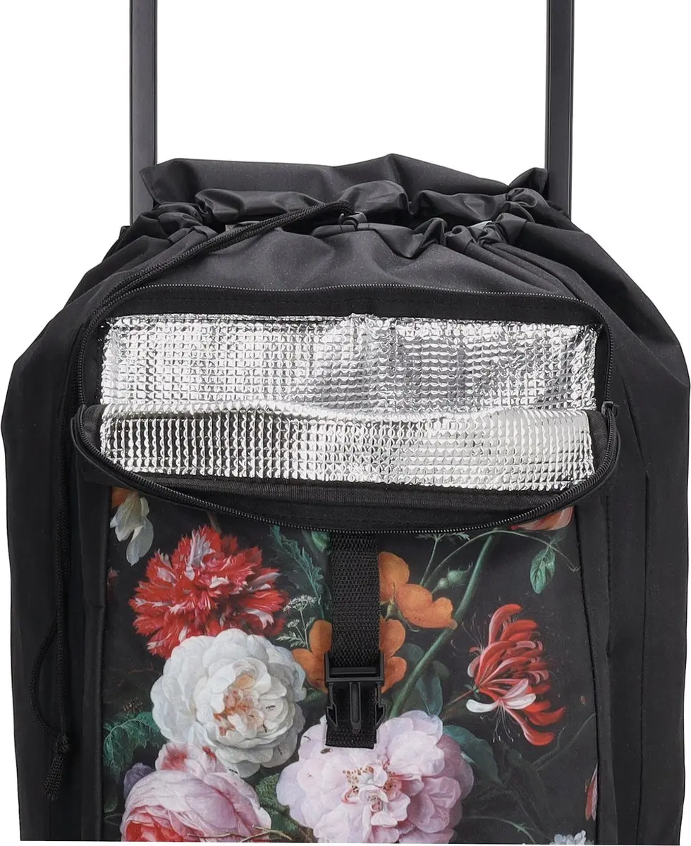 Beagles Shop & Go Boodschappen Trolley 215511173 - 40L - Bloem zwart