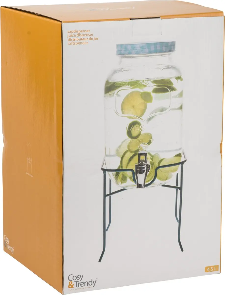 Cosy&Trendy Dispenser Op Stander 4,5L - Blauw