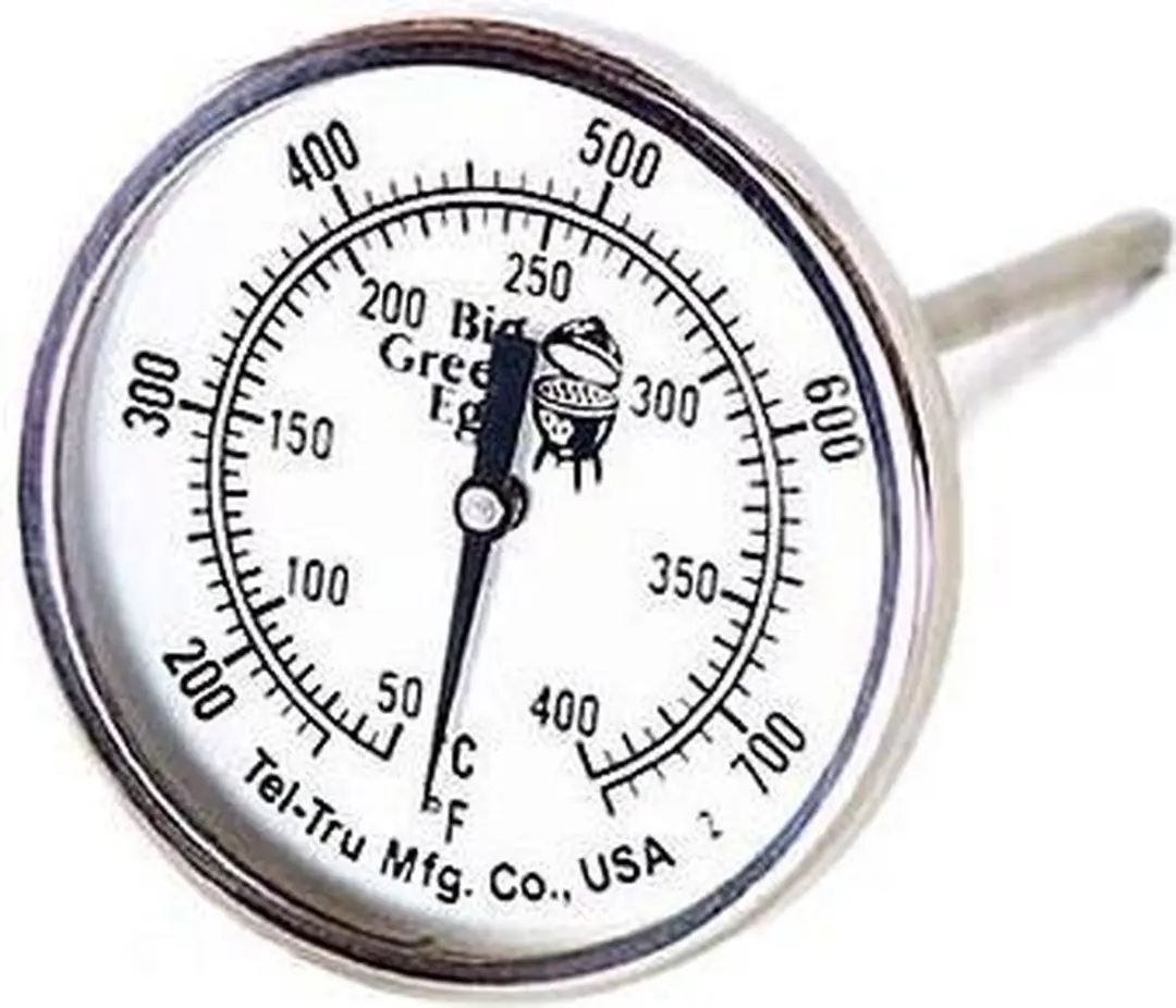 Big Green Egg Tel-Tru Temperatuurmeter - 5cm - Wit