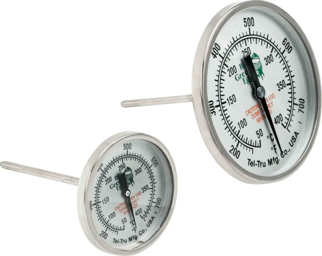 Big Green Egg Tel-Tru Temperatuurmeter - 5cm - Wit