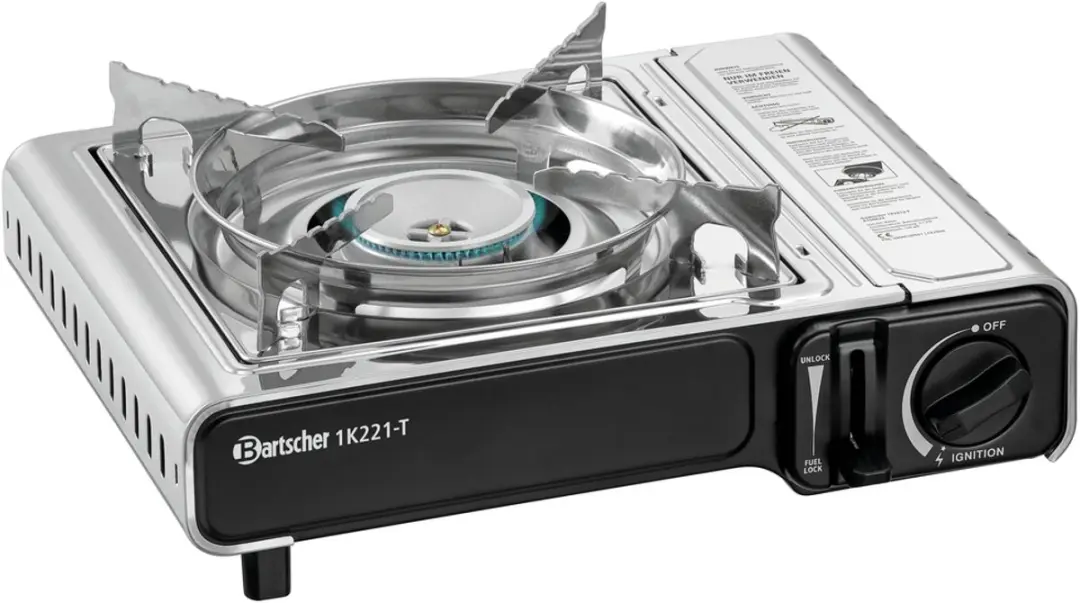 Bartscher Gaskooktoestel 1K221-T A150623 - 2200W - Zilver