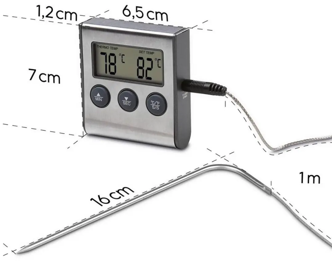 Xavax Digitale Vleesthermometer - Groene Sensor