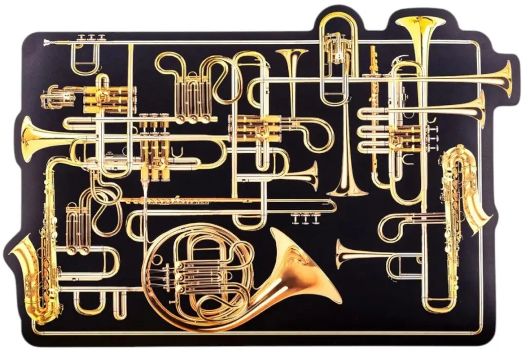 Seletti Toiletpaper Placemat Trumpets - Multi