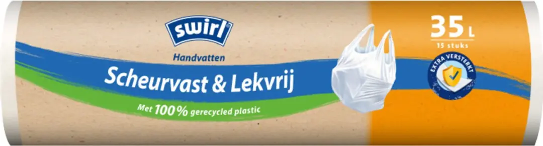 Swirl Pedaalemmerzakken 35L - 45 Stuks (3x15) - Wit