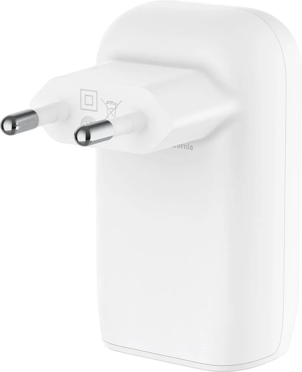 Belkin WCC002vf2MWH USB-C Oplader 65W - 3 Poorten - Wit