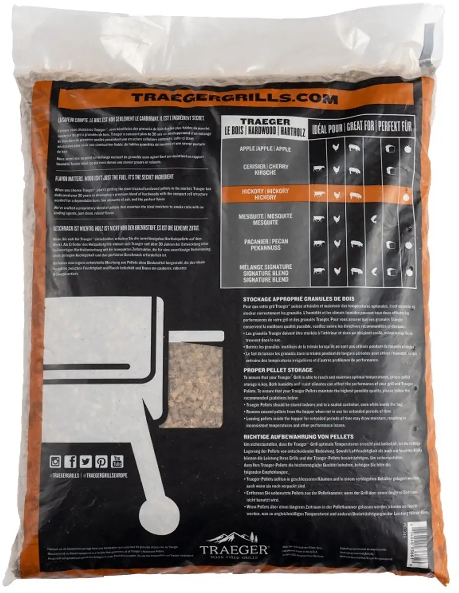 Traeger Hickory Pellets 9kg