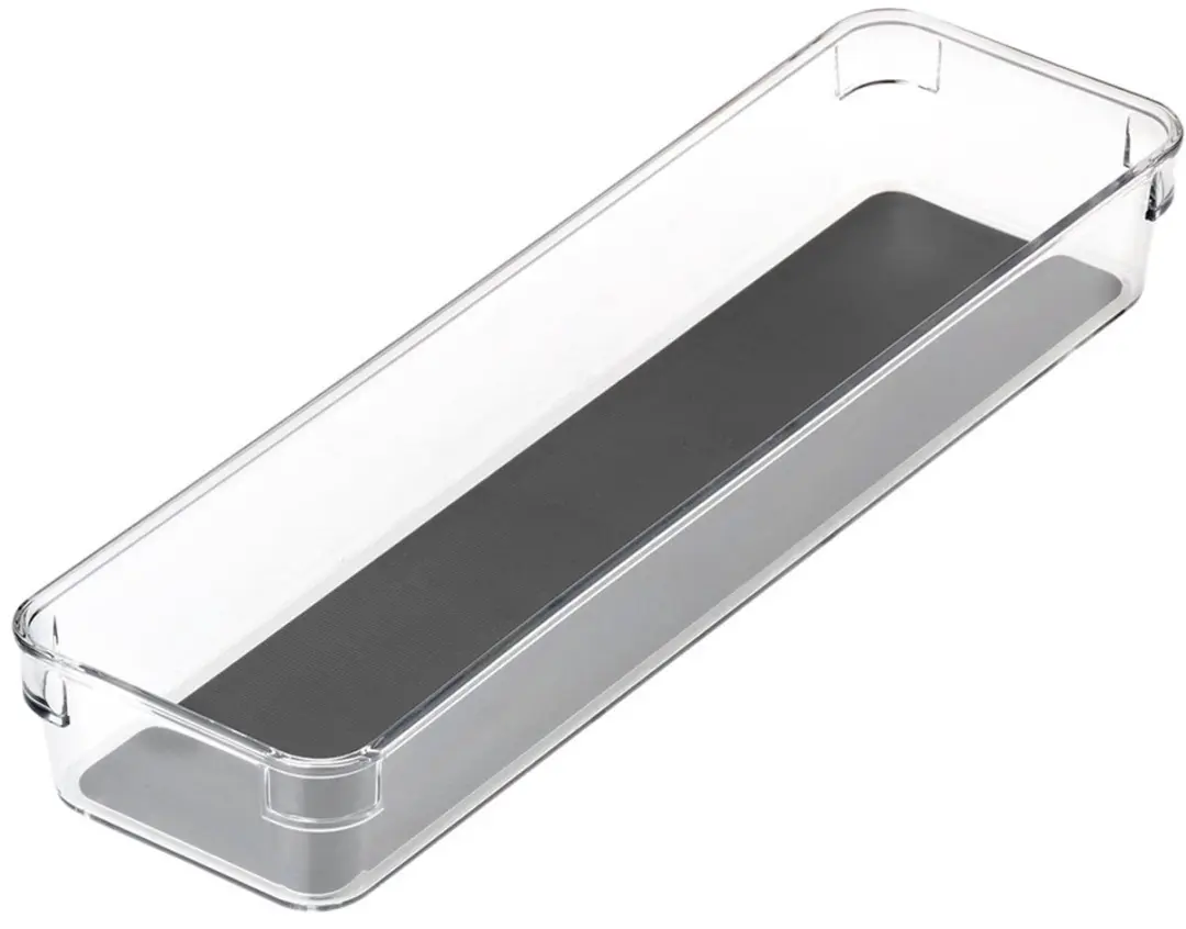 Orion GREY Serie Opslagcontainer 32,5x9x4,5cm - Transparant
