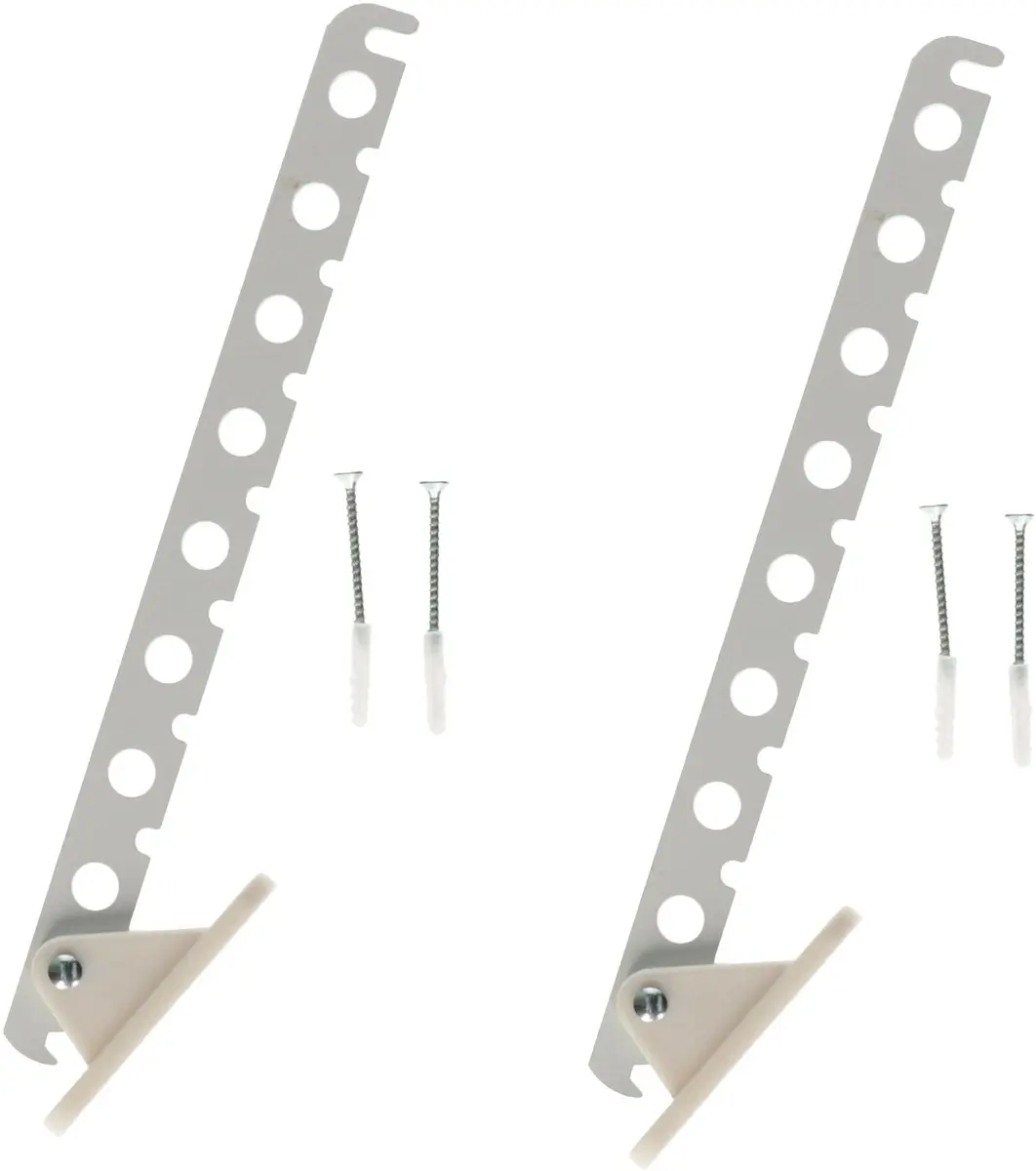 Bellatio Design Kledinghaak inklapbaar 2 Stuks - Wit