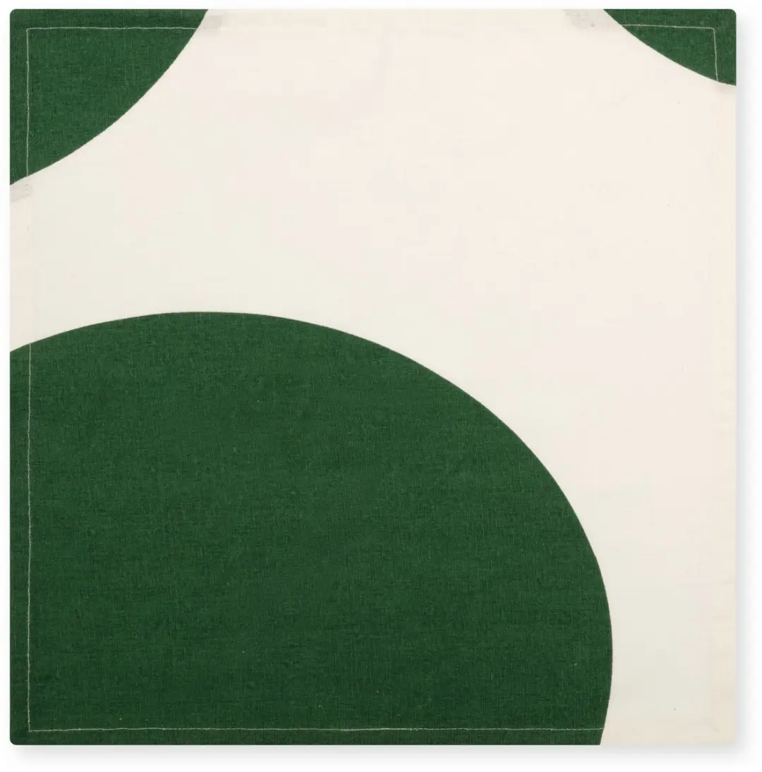 vtwonen Groene Katoenen Servetten 40x40cm - Set van 4