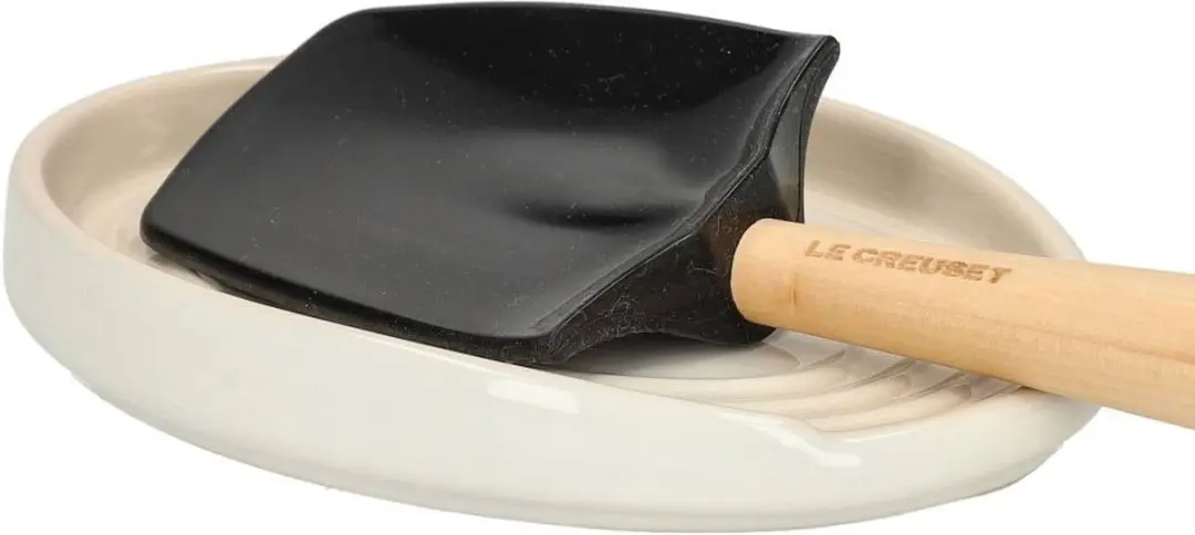 Le Creuset Lepelhouder Ovaal Meringue 15cm - Wit