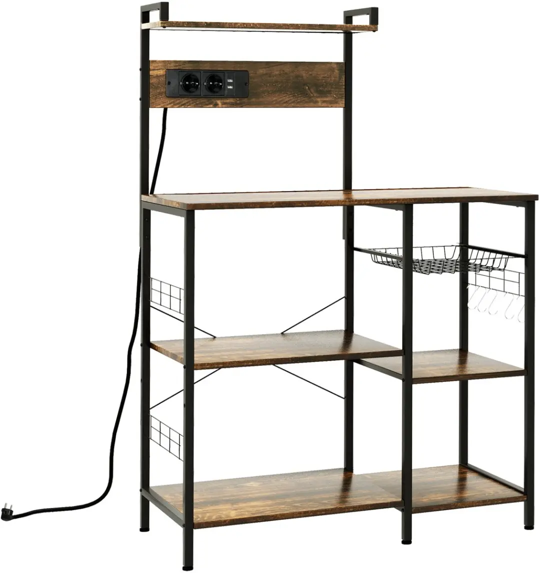 Homcom Keukenopbergplank 90x42x130cm