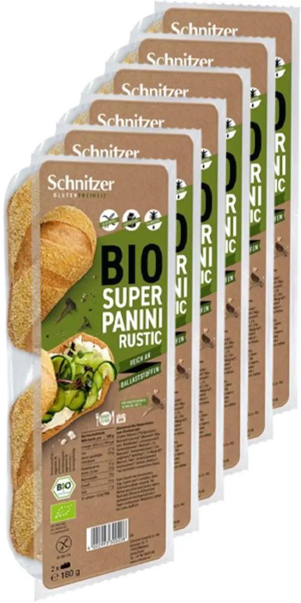 Schnitzer Super Panini Rustic 6 Stuks