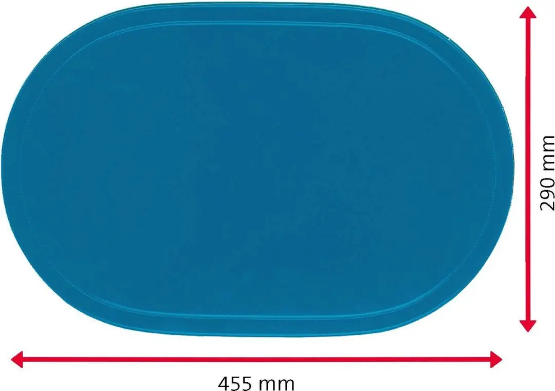 Westmark Saleen Placemats 45,5x29cm - 4 Stuks - Blauw/Lichtblauw