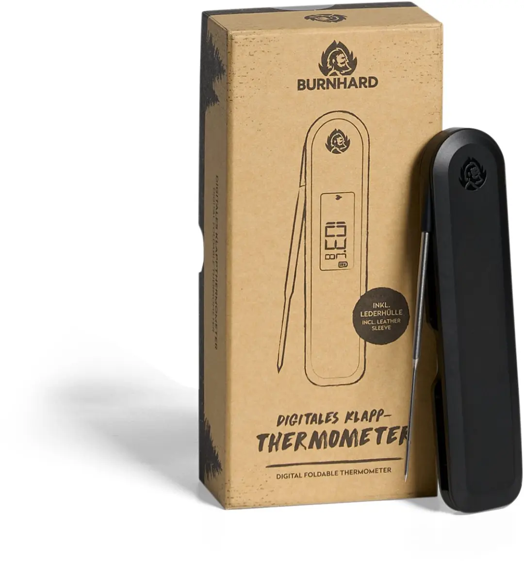 Burnhard Insteekthermometer Deluxe - 180° Draaibaar LED-Display -50°C tot 300°C
