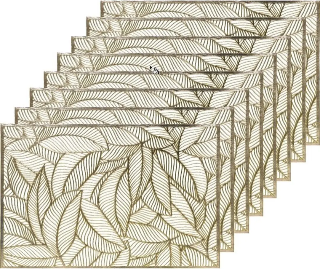 Decoris Tafel Placemats Goudkleurig