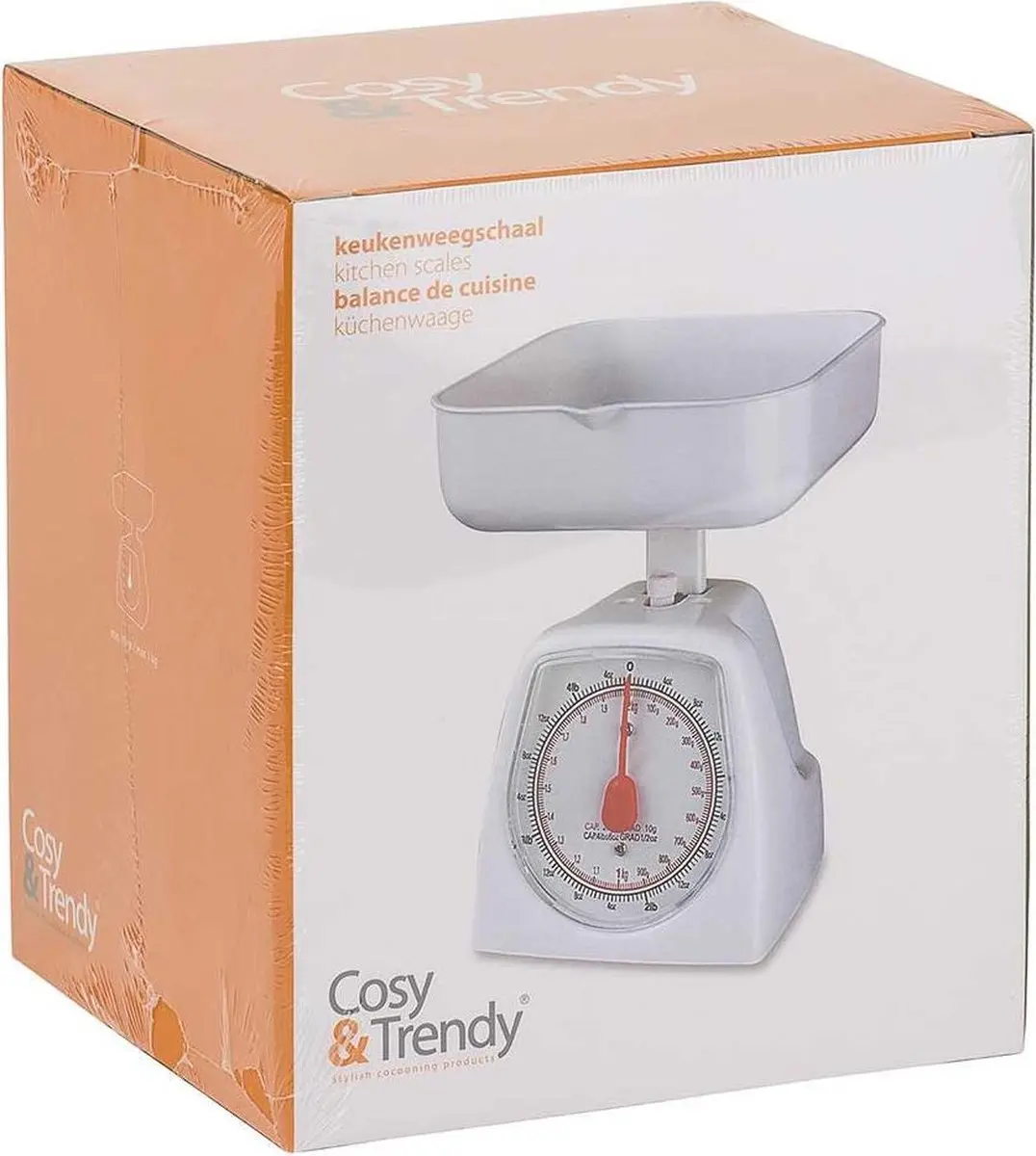 Cosy&Trendy Mechanische Keukenweegschaal 1kg - Wit