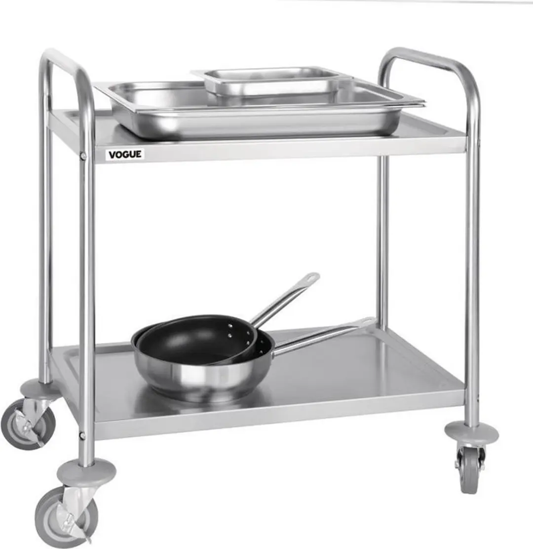 Vogue Serveerwagen 1434111 - RVS - 71x40,5x82,5cm