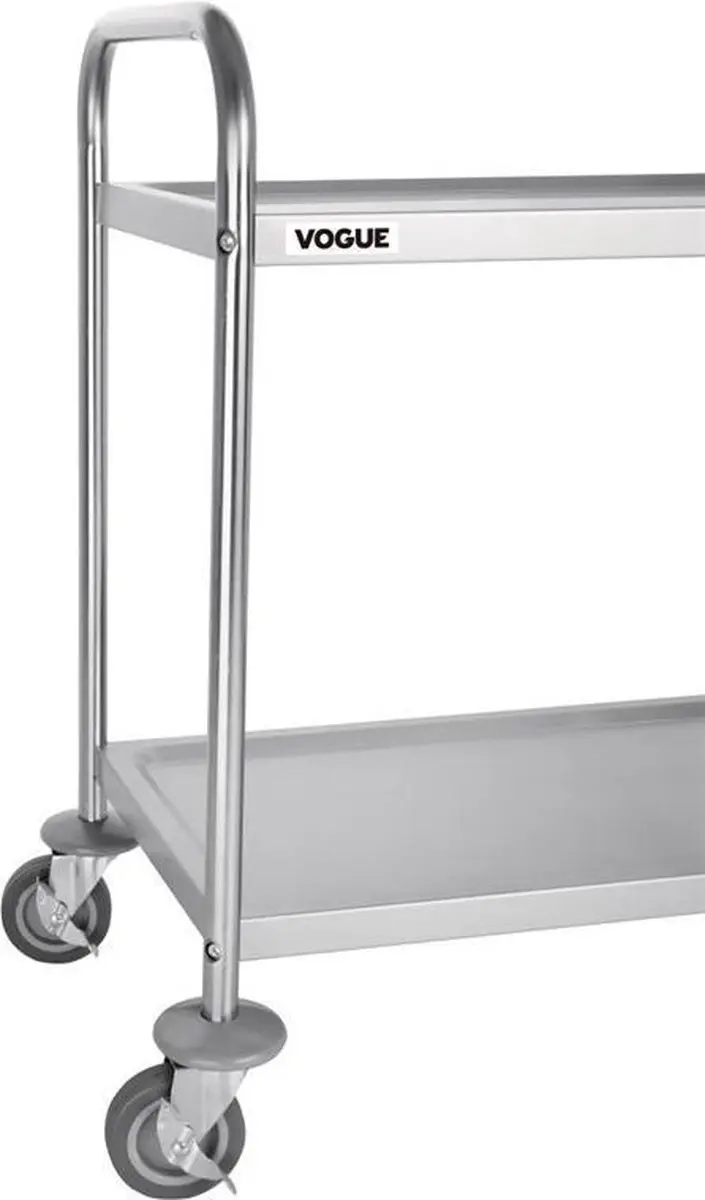 Vogue Serveerwagen 1434111 - RVS - 71x40,5x82,5cm