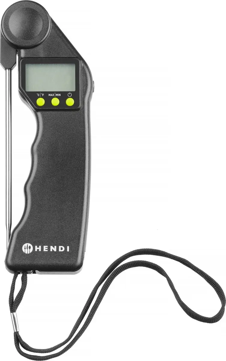 HENDI Digitale Thermometer Opvouwbare Sonde - Zwart