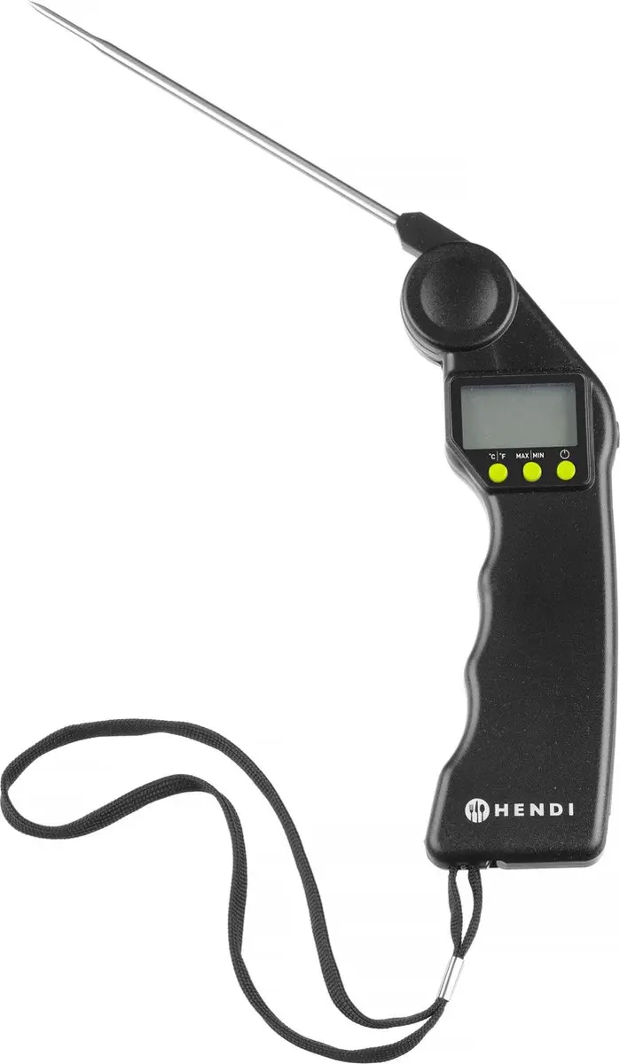 HENDI Digitale Thermometer Opvouwbare Sonde - Zwart