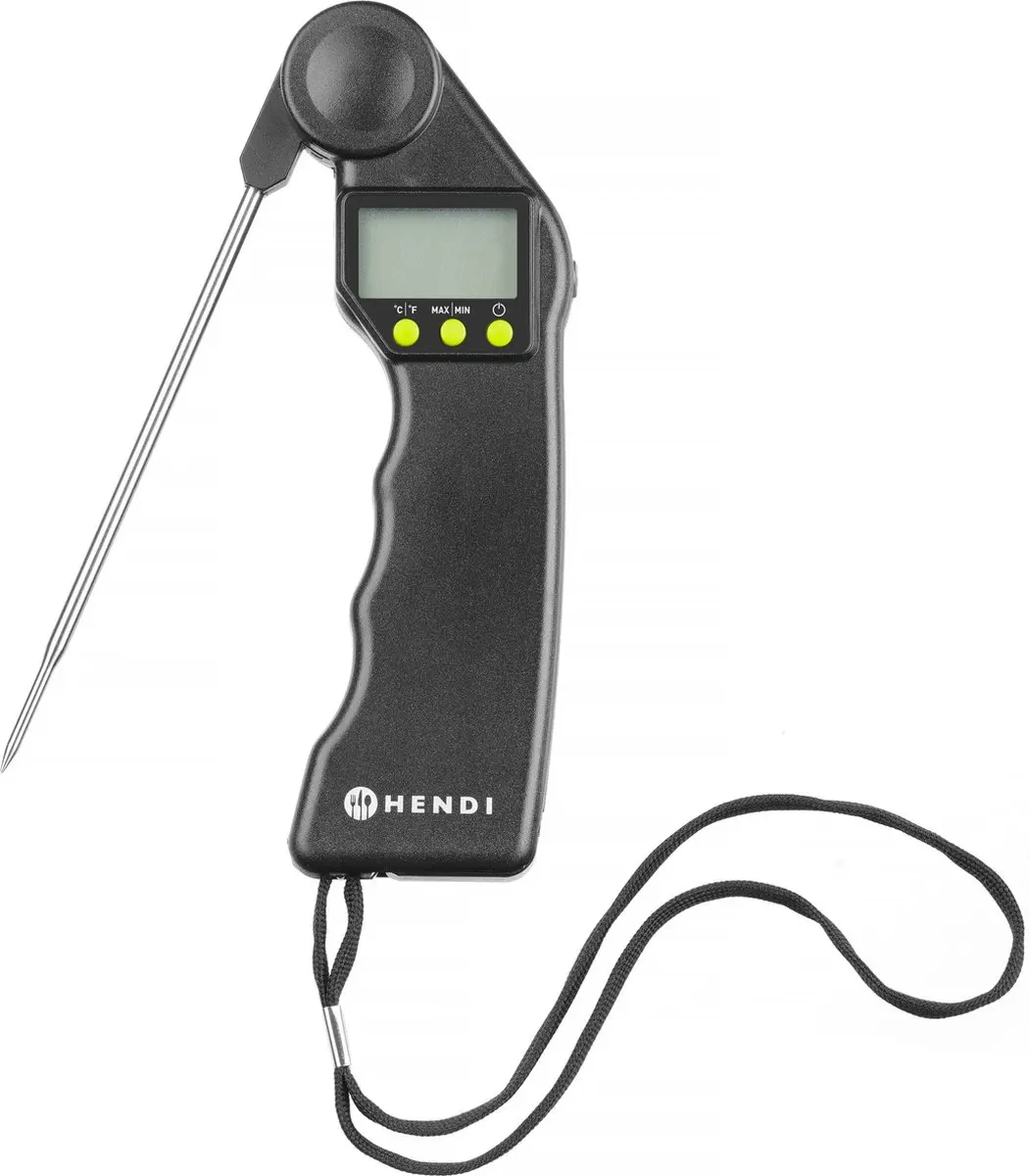 HENDI Digitale Thermometer Opvouwbare Sonde - Zwart