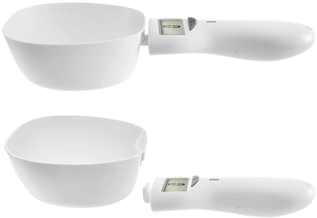 Orion Analoge Keukenweegschaal 1kg - LCD - Wit - afbeelding 6 van 6